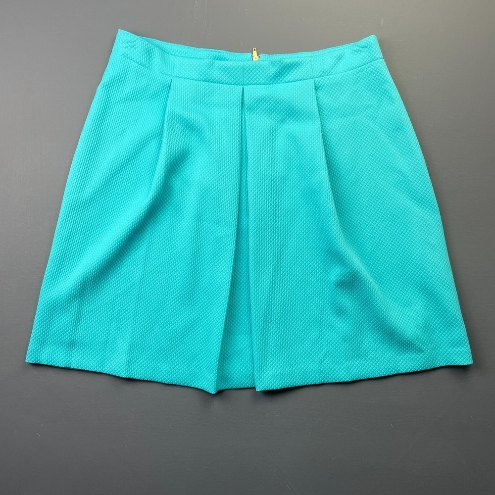 Worthington Women's 12 Blue Textured A Line Back Zip Career Classic Skirt Office